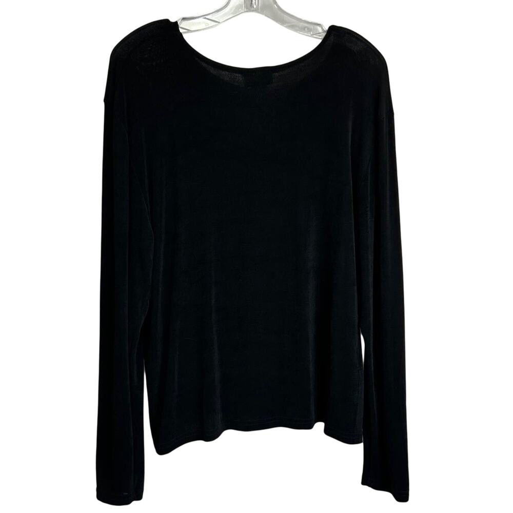 Western II Connection Basic Black Long Sleeve Top… - image 2